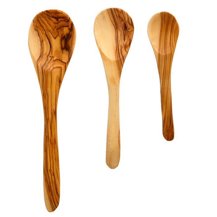 Tunisian Handmade 3 Spoon Set - Olive Wood