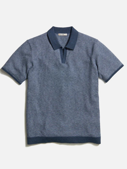 Marine Layer - Liam Sweater Polo - Dark Indigo