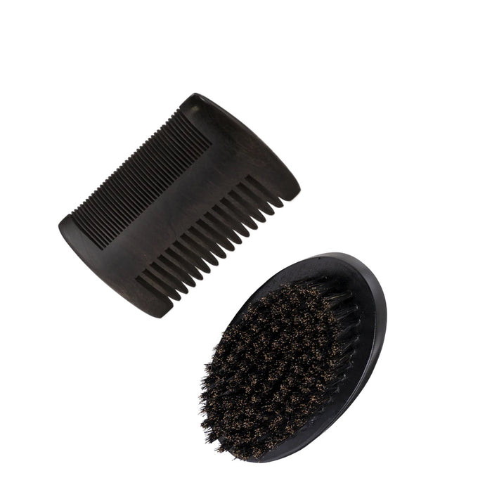 Golden Beard Grooming Kit - Brush & Comb Comb