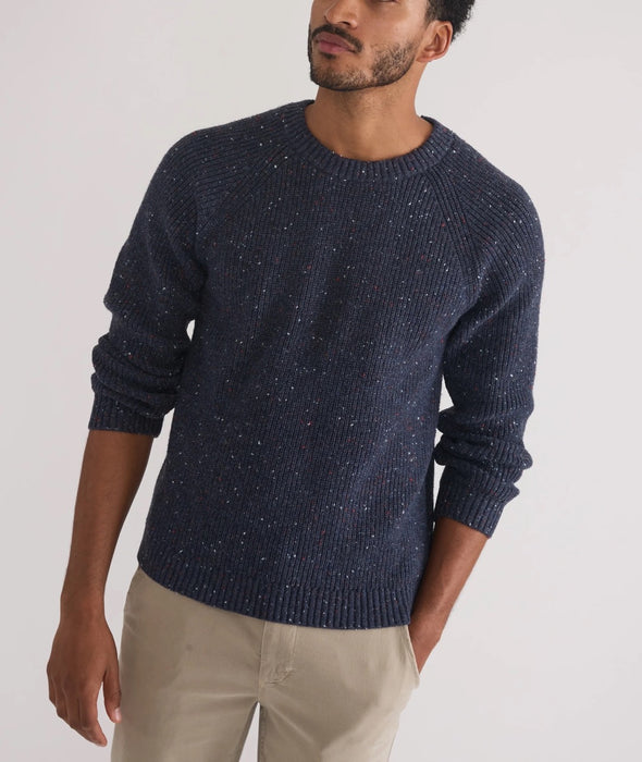 Marine Layer - Coleman Crewneck Sweater (Inverness) - Navy