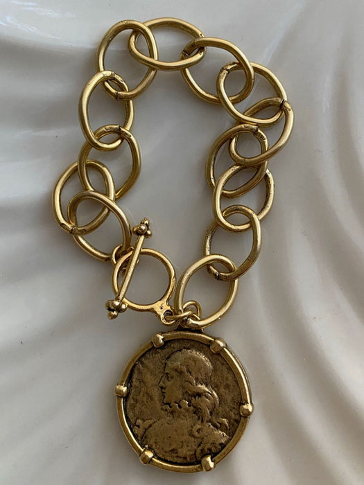 Joan of Arc | Coin Bracelet