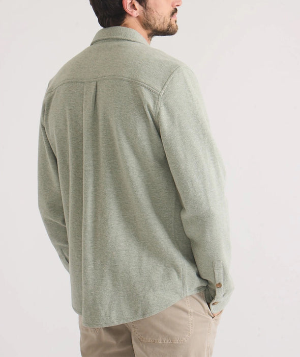 Marine Layer - Pacifica Stretch Twill Shirt - Vetiver Green