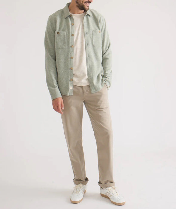 Marine Layer - Pacifica Stretch Twill Shirt - Vetiver Green