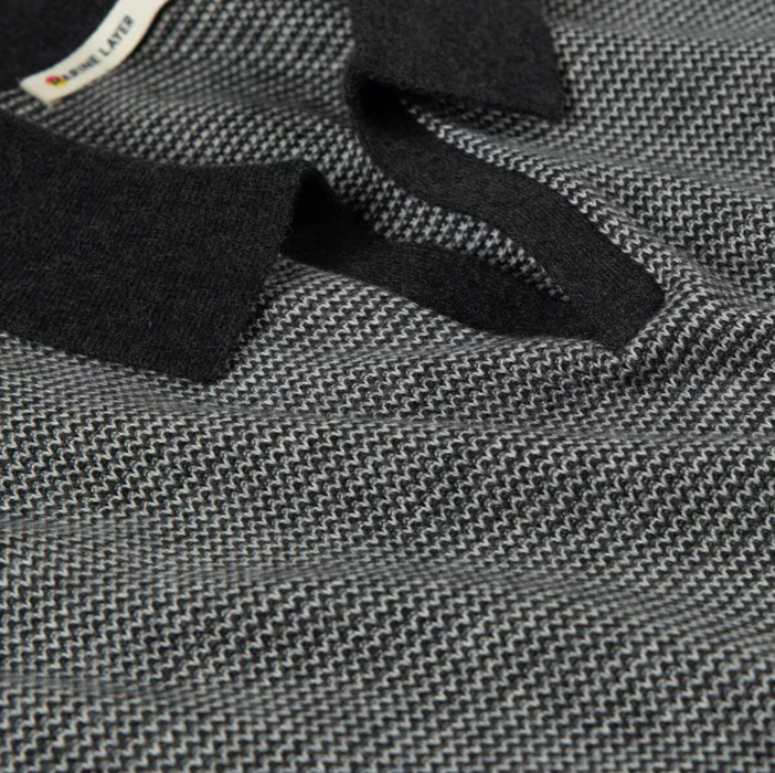 Marine Layer - Liam Sweater Polo - Charcoal (black, gray)