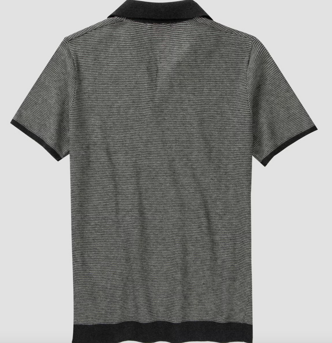 Marine Layer - Liam Sweater Polo - Charcoal (black, gray)