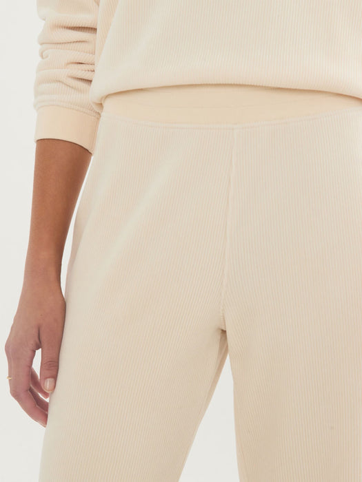 Marine Layer |  VELOUR Wide Leg  Ribbed Sweatpants