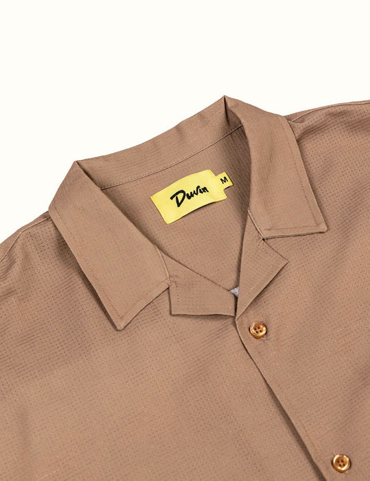 Duvin - Basics Leisure Stretch ButtonUp - Brown