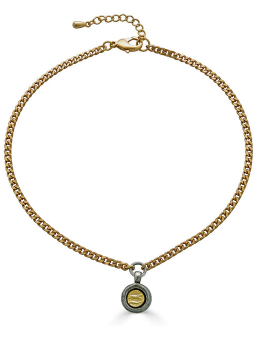 Petite Egyptian Coin Charm Necklace | Loni Paul