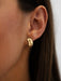 Matte Gold Coffee Bean Studs | Loni Paul