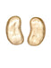 Matte Gold Coffee Bean Studs | Loni Paul