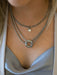 Petite Silver Minimalist Crystal Necklace | Loni Paul