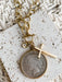 Relic Coin Necklace | Matte Gold