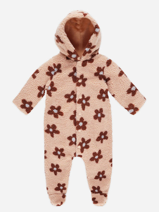 Toddler Fleece Jumpsuit | Pink Daisy | Rylee and Cru