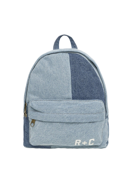 Denim Patchwork Mini Backpack | Rylee and Cru