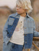 Patchwork Denim Overshirt | Rylee and Cru