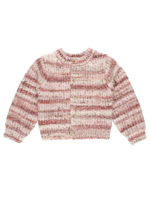 Rylee and Cru Pink Stripped Cheyenne Cardigan Sweater