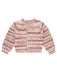 Rylee and Cru Pink Stripped Cheyenne Cardigan Sweater